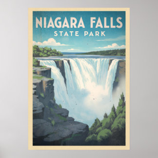 Póster Parque estatal de las Cataratas del Niágara V01