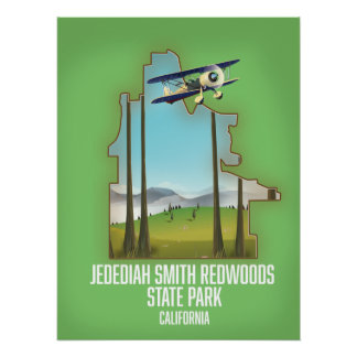 Póster Parque Estatal de Redwoods Jedediah Smith