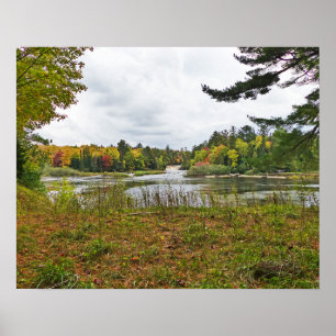 PÓSTER PARQUE ESTATAL DE TAHQUAMENON FALLS, MICHIGAN, EN