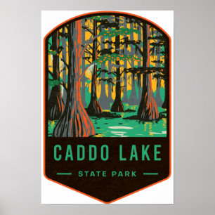 Póster Parque Estatal del Lago Caddo