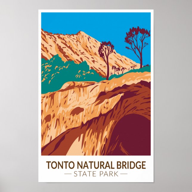 Póster Parque Estatal del Puente Natural Tonto (Frente)