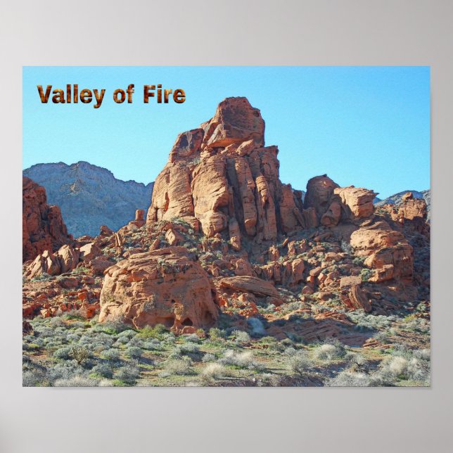 Póster Parque Estatal del Valle del Fuego (Frente)