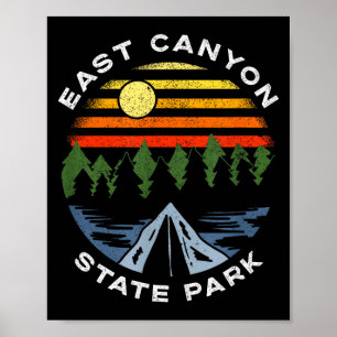 Póster parque estatal east canyon utah montañas bosque