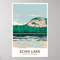 Parque Estatal Echo Lake New Hampshire Vintage
