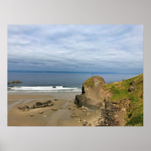 Póster Parque Estatal Ecola, Playa Cannon, Oregón