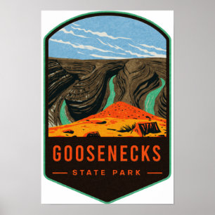Póster Parque estatal Goosenecks