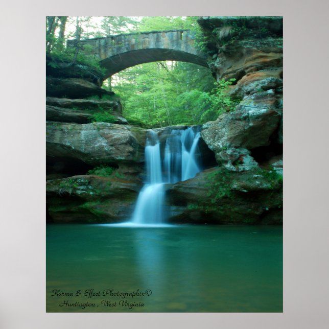 Póster Parque estatal Hocking Hills (Frente)