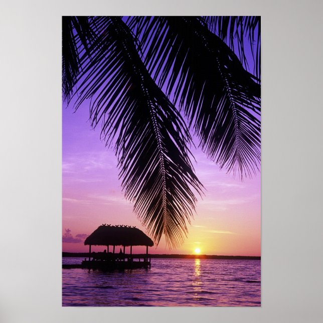 Póster Parque Estatal John Pennekamp, Florida Keys, Clave (Frente)