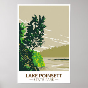 Póster Parque Estatal Lake Poinsett Vintage Arkansas