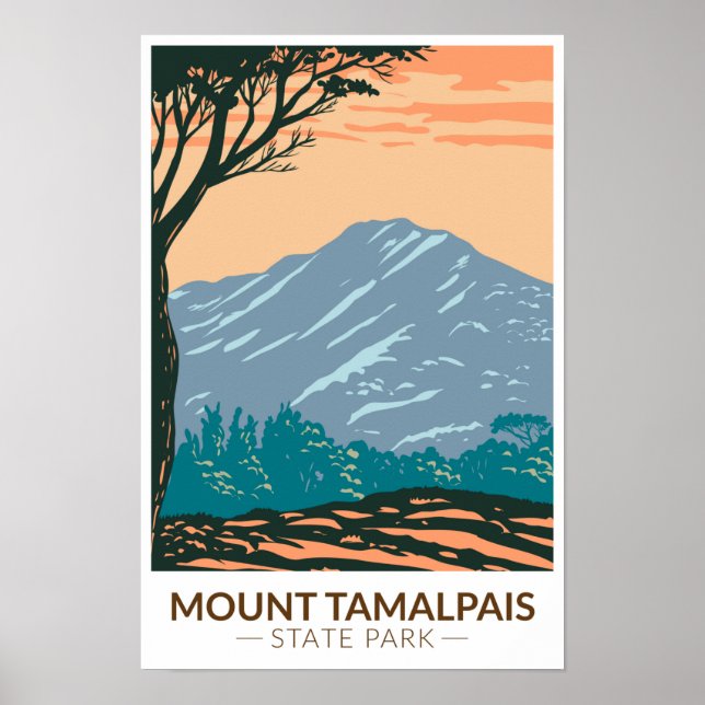Póster Parque Estatal Mount Tamalpais (Frente)