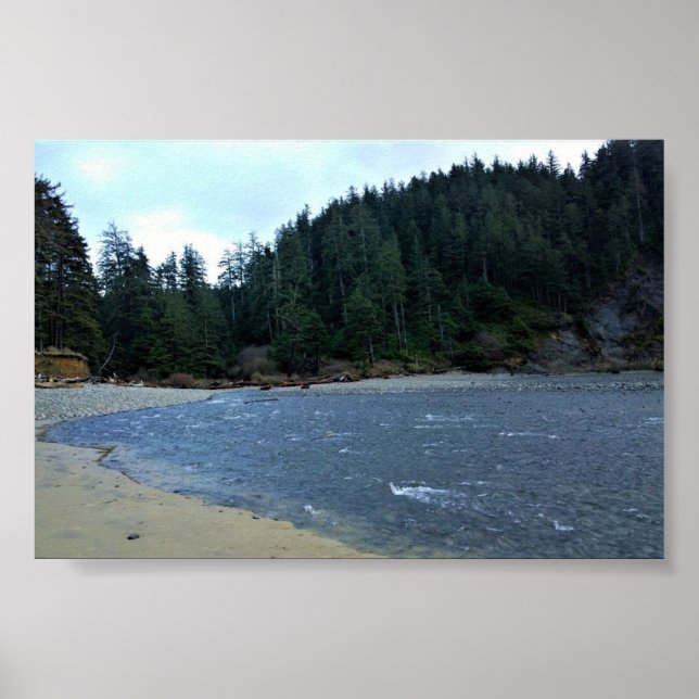 Póster Parque Estatal Oswald West, Costa de Oregón (Frente)