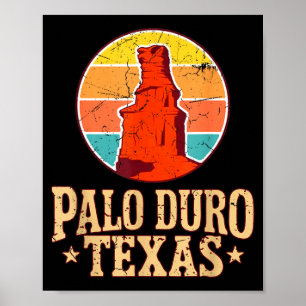 Póster parque estatal palo duro texas punto de referencia