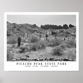 Póster Parque Estatal Picacho Peak Keepsake Arizona