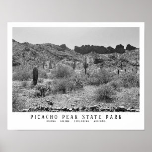 Póster Parque Estatal Picacho Peak Keepsake Arizona