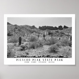 Póster Parque Estatal Picacho Peak Keepsake Arizona