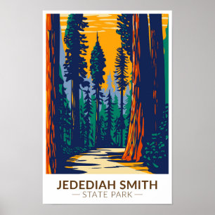 Póster Parque Estatal Redwoods Jedediah Smith California