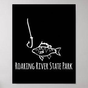 Póster Parque Estatal Roaring River Pesca Divertida Pez P
