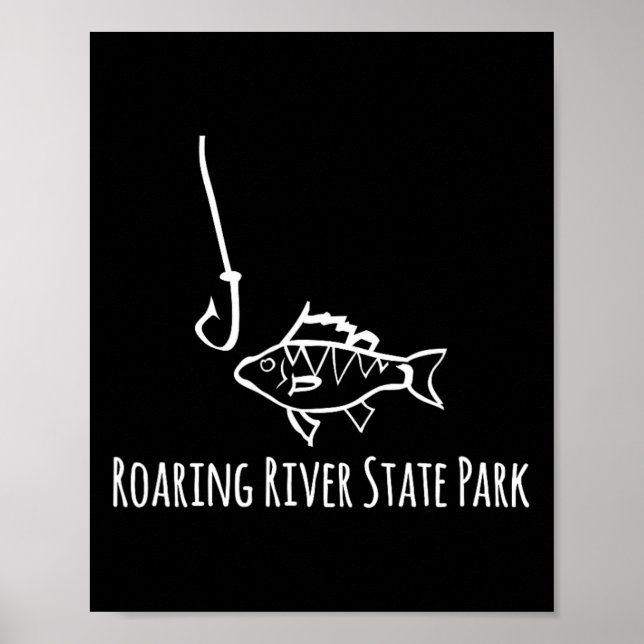 Póster Parque Estatal Roaring River Pesca Divertida Pez P (Frente)