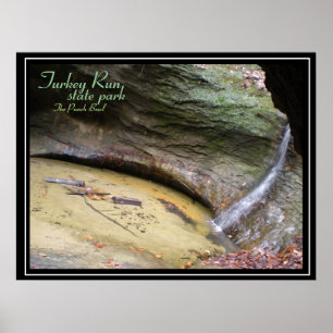 Póster Parque estatal Turquía Run, Punch Bowl