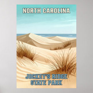Póster Parque estatal V03 de North Carolina Jockey's Ridg