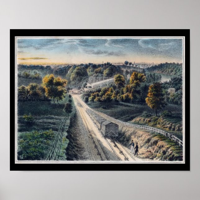 Póster Parque Fairmount Columbia Railroad Philadelphia PA (Frente)