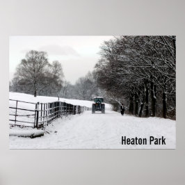 Póster Parque Heaton en el Poster de Nieve