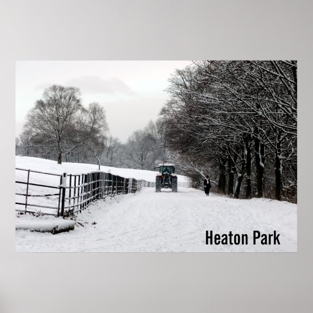 Póster Parque Heaton en el Poster de Nieve (Frente)