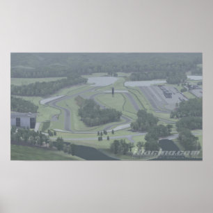 Póster parque iRacing del Motorsports del peluquero
