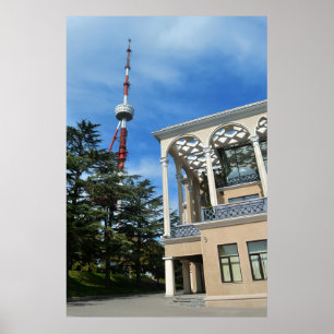 Póster Parque Mtatsminda, Tiflis. Georgia