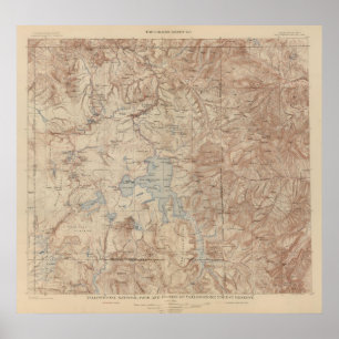 Póster Parque nacional 2 de Yellowstone