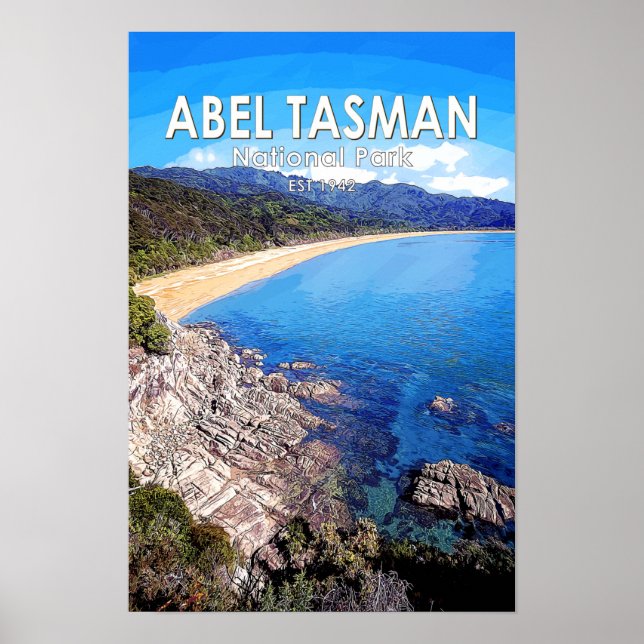 Póster Parque nacional Abel Tasman (Frente)