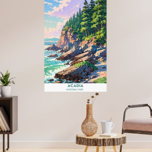Póster Parque nacional Acadia