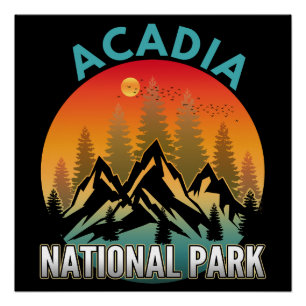 Póster Parque Nacional Acadia