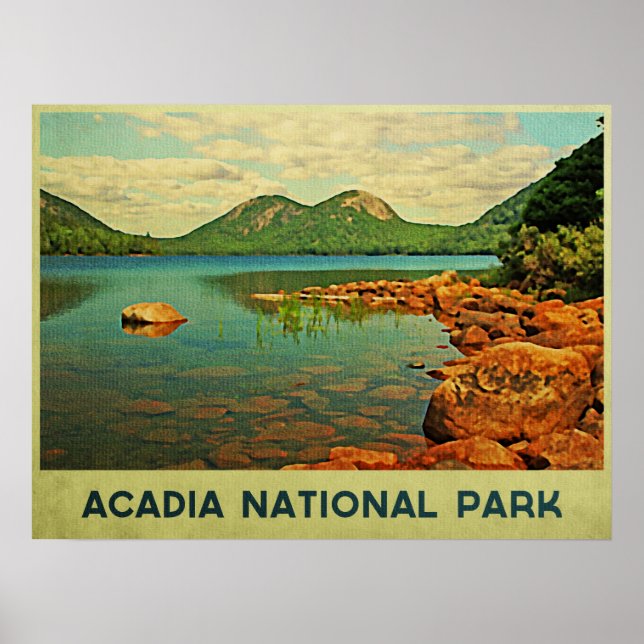 Póster Parque nacional Acadia (Frente)