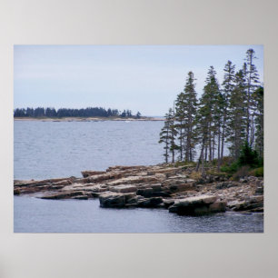 Póster Parque nacional Acadia Maine