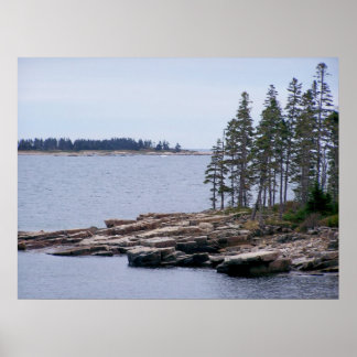 Póster Parque nacional Acadia Maine