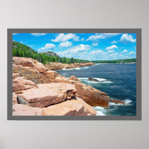 Póster Parque nacional Acadia Maine