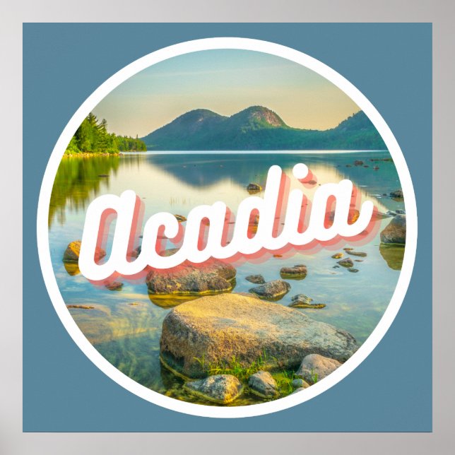 Póster Parque nacional Acadia Maine Paisaje Fotografía S (Frente)
