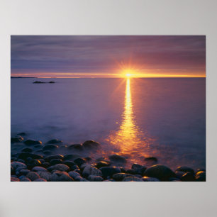 Póster Parque Nacional Acadia   Océano Atlántico Maine