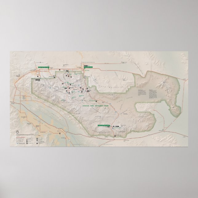 Póster Parque nacional Árbol de Joshua (Frente)