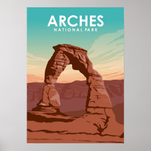 Póster Parque nacional Arches
