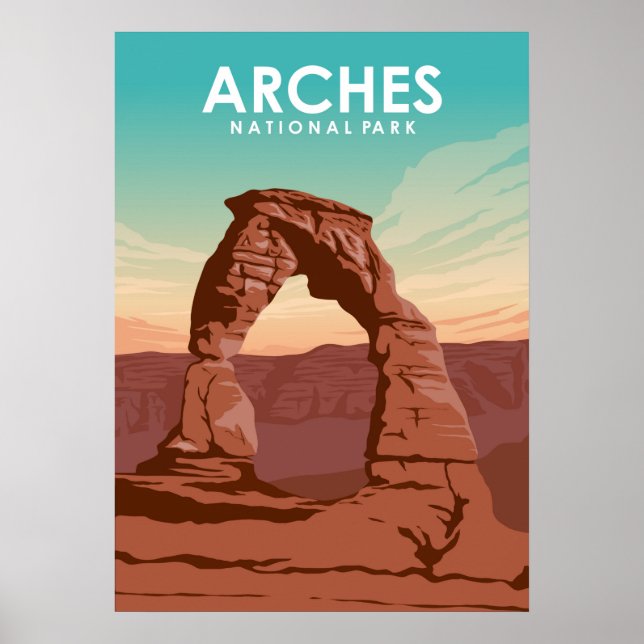 Póster Parque nacional Arches (Frente)