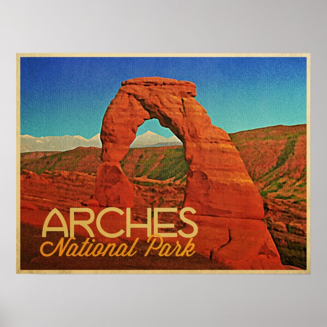 Póster Parque nacional Arches (Frente)