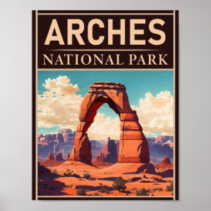 Póster Parque nacional Arches Moab Utah Delicate Arch