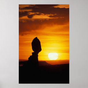 Póster Parque Nacional Arches, UT Balance Rock en