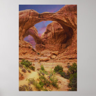 Póster Parque nacional Arches Utah