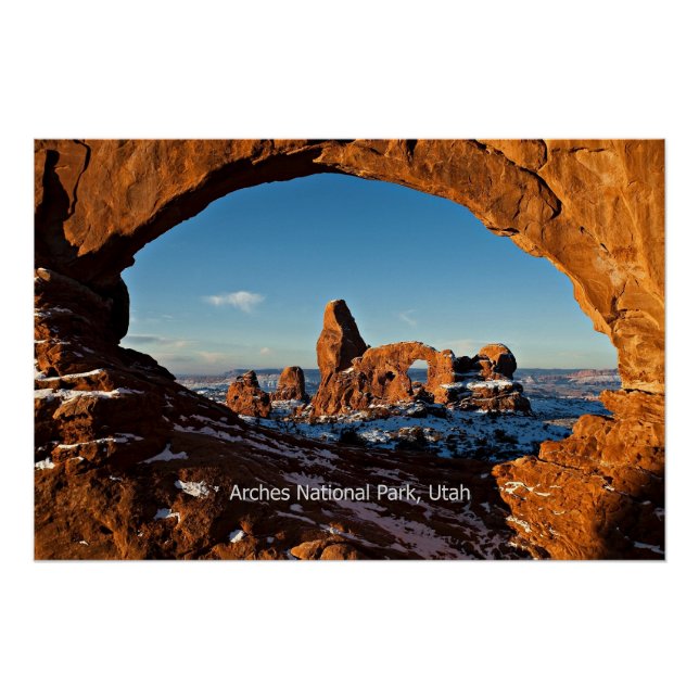Póster Parque Nacional Arches, Utah, (Anverso)