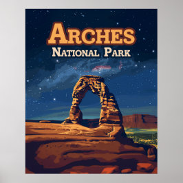 Póster Parque nacional Arches Utah Delicate Arch Moab