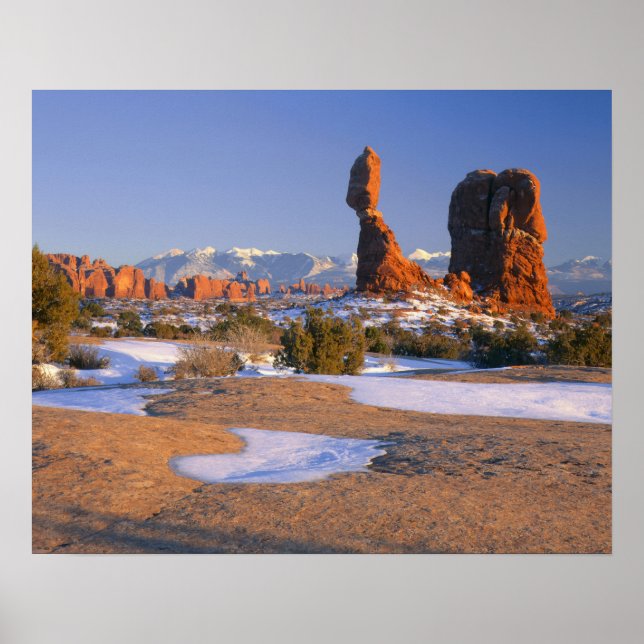 Póster PARQUE NACIONAL ARCHES, UTAH. EE. UU. Roca equilib (Frente)