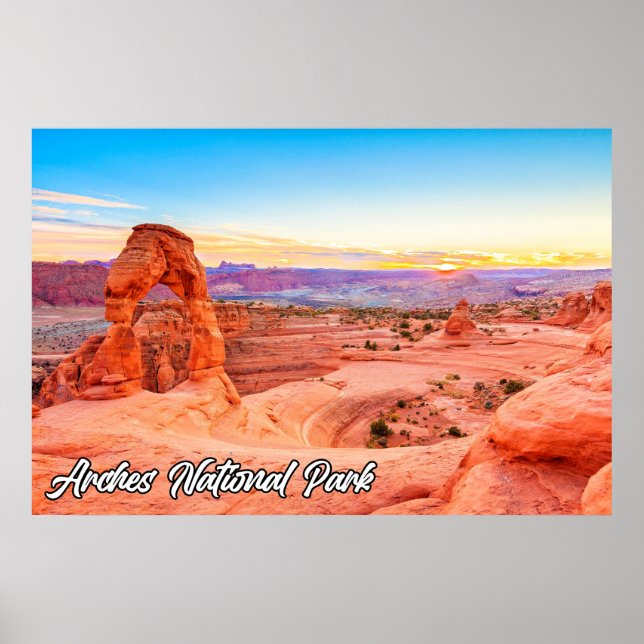 Póster Parque Nacional Arches, Utah, Estados Unidos (Frente)